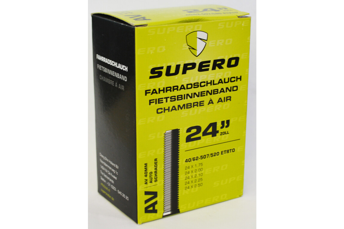 SUPERO Fahrradschlauch 24 Zoll