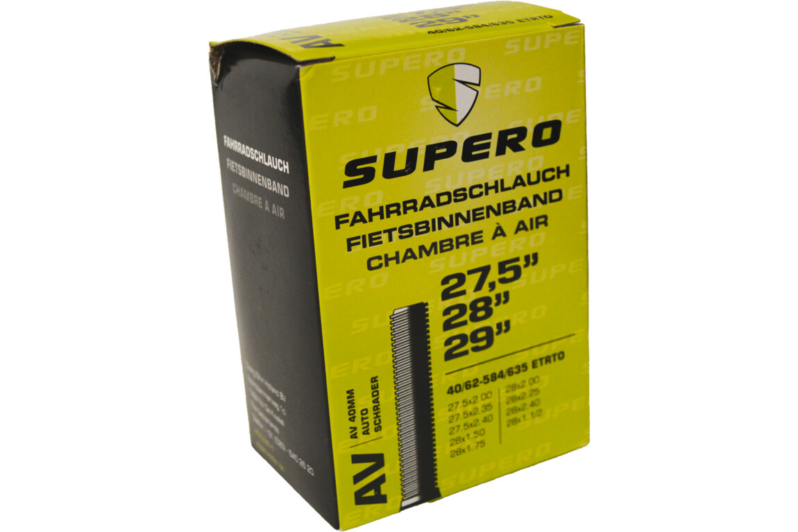 SUPERO Fahrradschlauch 27,5 Zoll