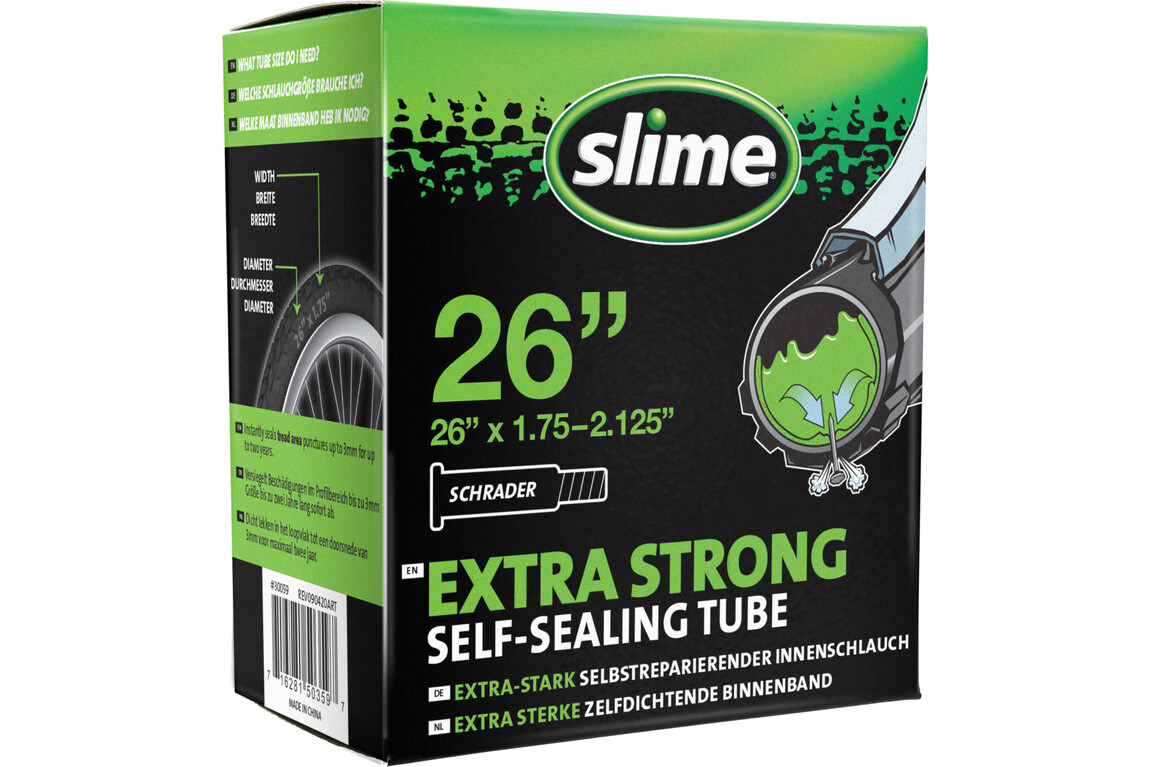 SLIME selbstabdichtender Fahrradschlauch 26Zoll  AV/SCL-Ventil