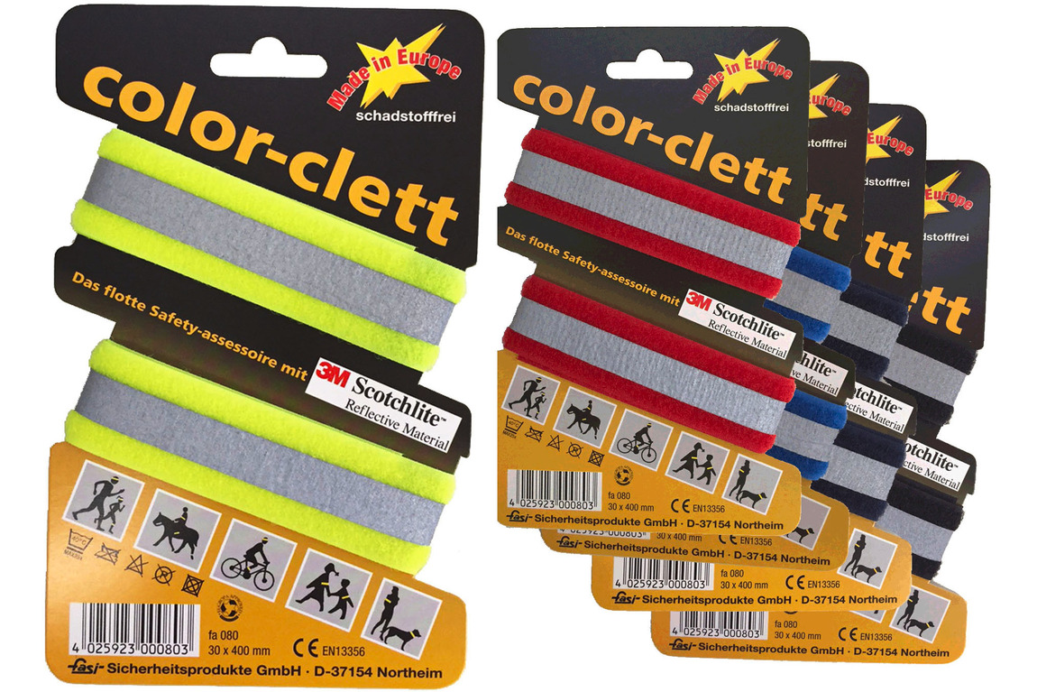 COLOR-CLETT REFLEXBAND versch. Farben COLOR-CLETT REFLEXBAND versch. Farben