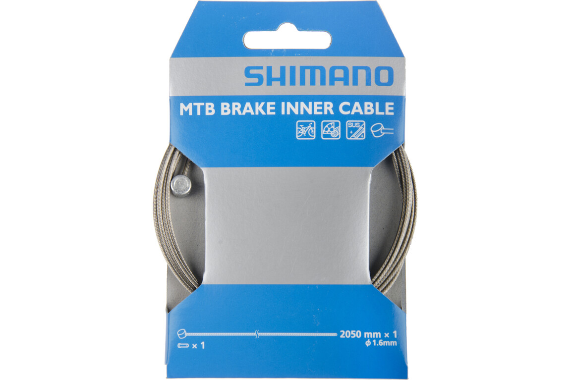 SHIMANO Bremszug 1.6 x 2050 mm Edelstahl SHIMANO Bremszug 1.6 x 2050 mm Edelstahl
